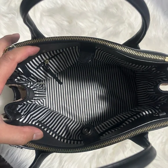 Kate Spade Black and Cream Satchel - Picture 7 of 7
